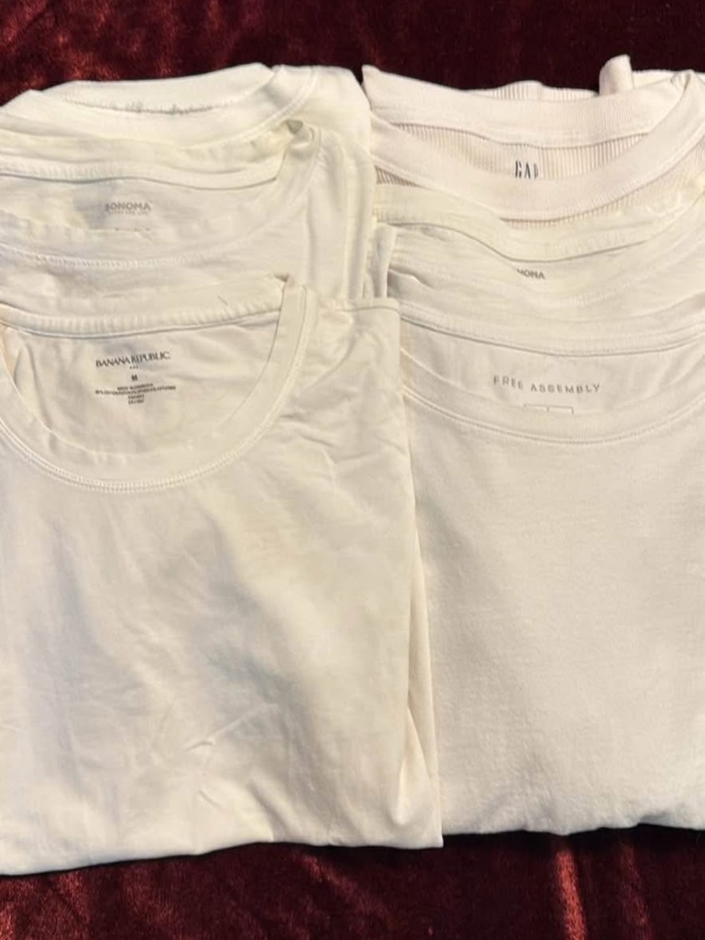 Banana Republic White Crew Neck Tee